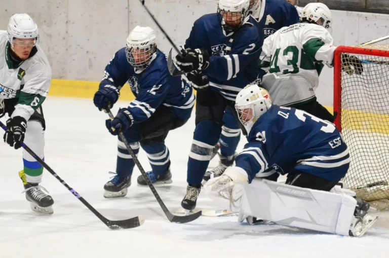 Herren vs bietigheim steelers 2026 10 17 01 szene vor dem tor
